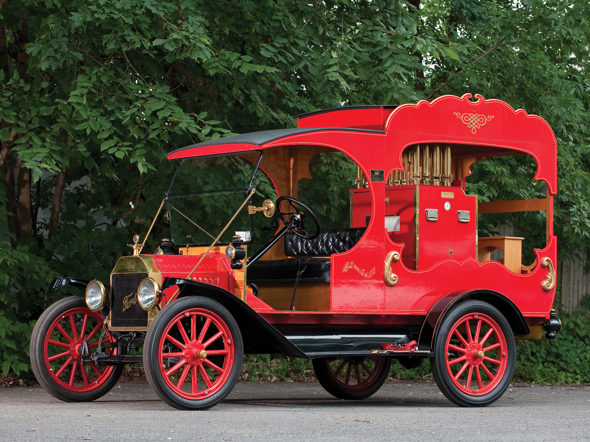 1913, Ford, Model t, Calliope, Truck, Music, Piano, Organ Wallpaper