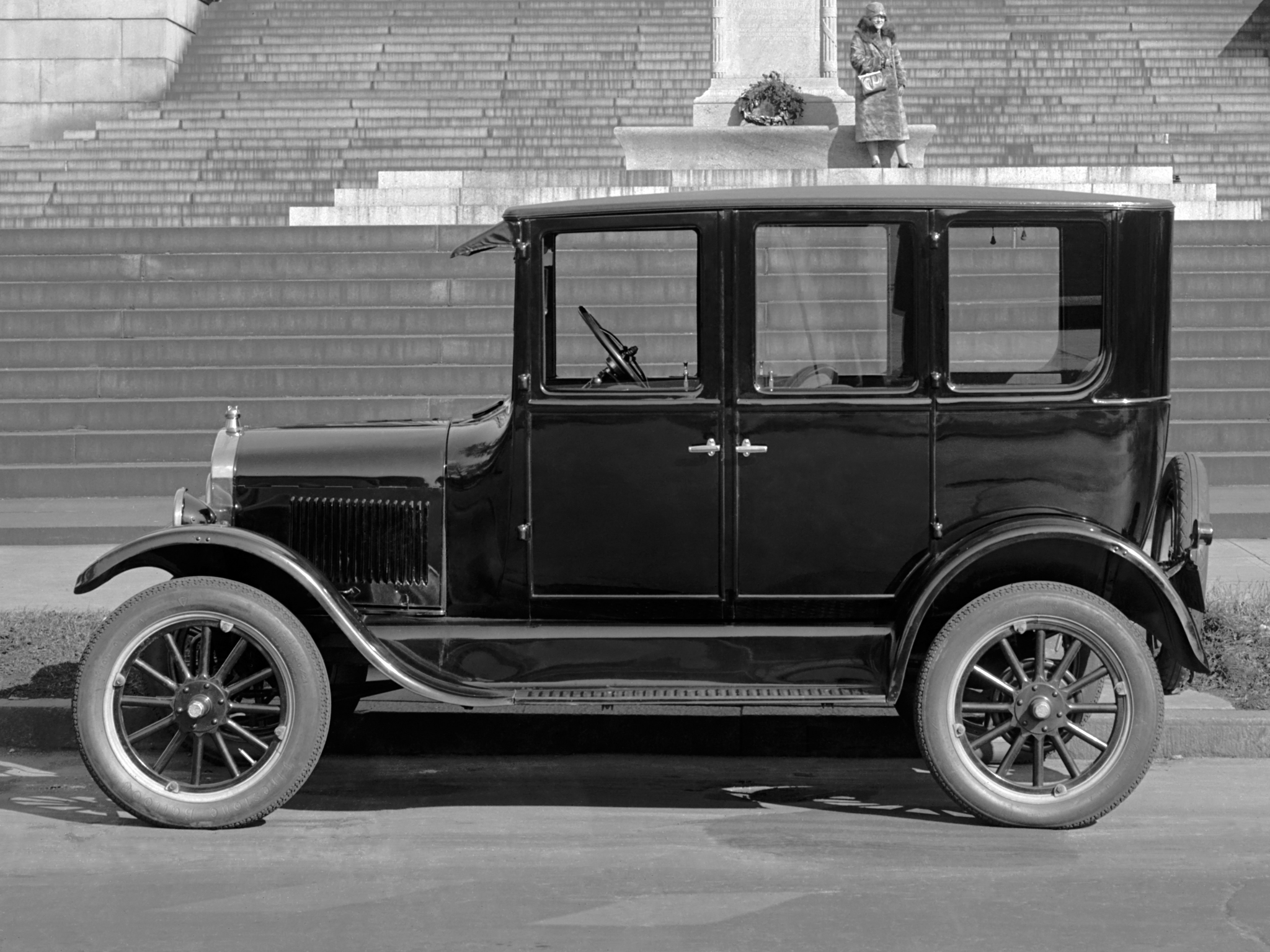 1925, Ford, Model t, Fordor, Sedan, Retro Wallpaper