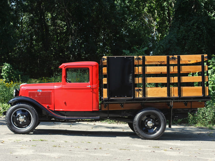 1934, Ford, Model bb, Stake, Truck, Retro, Jh HD Wallpaper Desktop Background