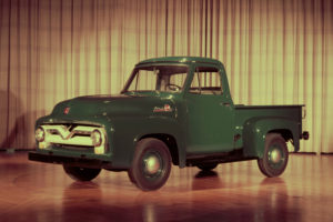 1955, Ford, F 100, Pickup, Retro