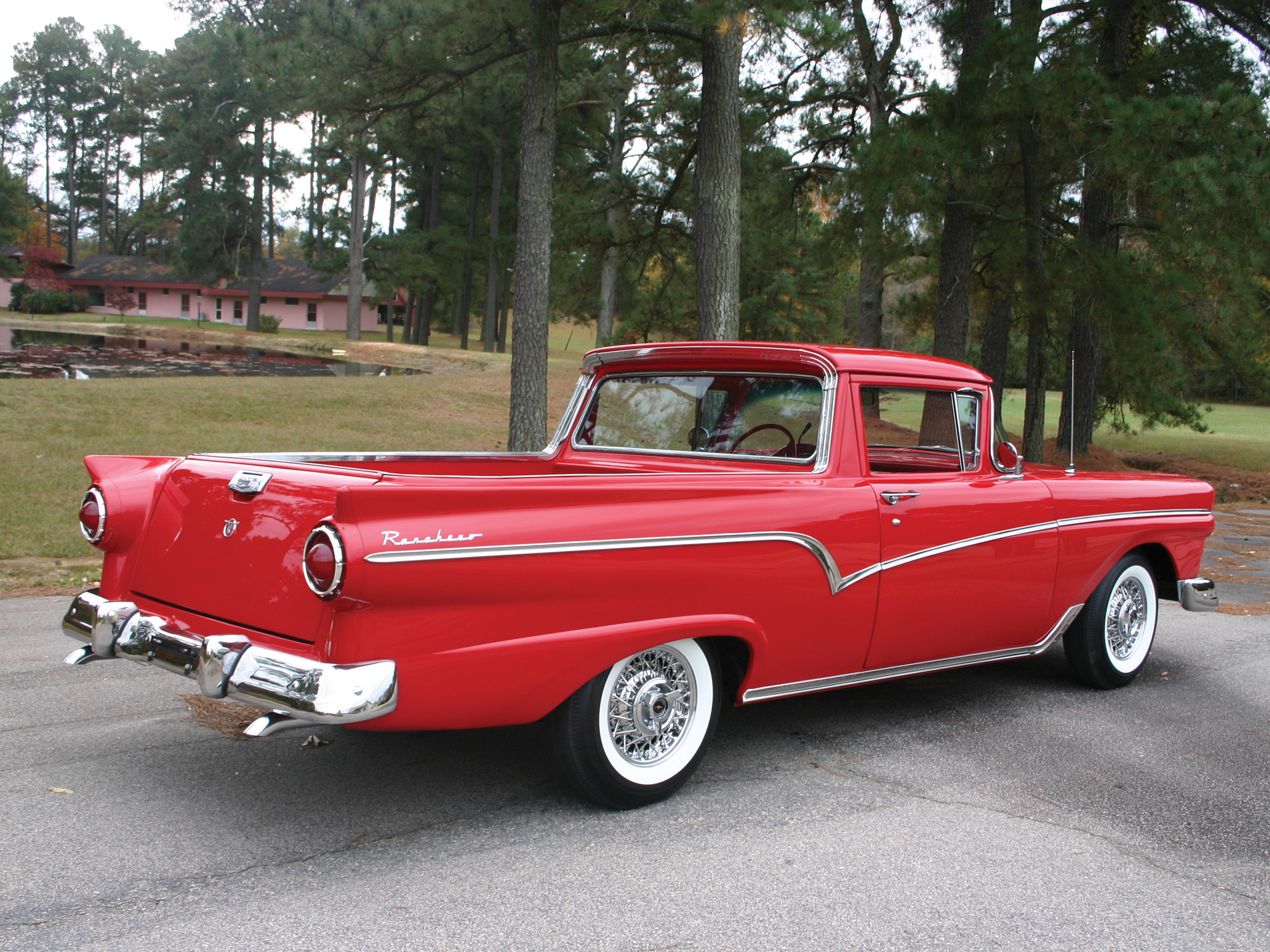 1957, Ford, Ranchero, Custom, Pickup, Retro Wallpaper