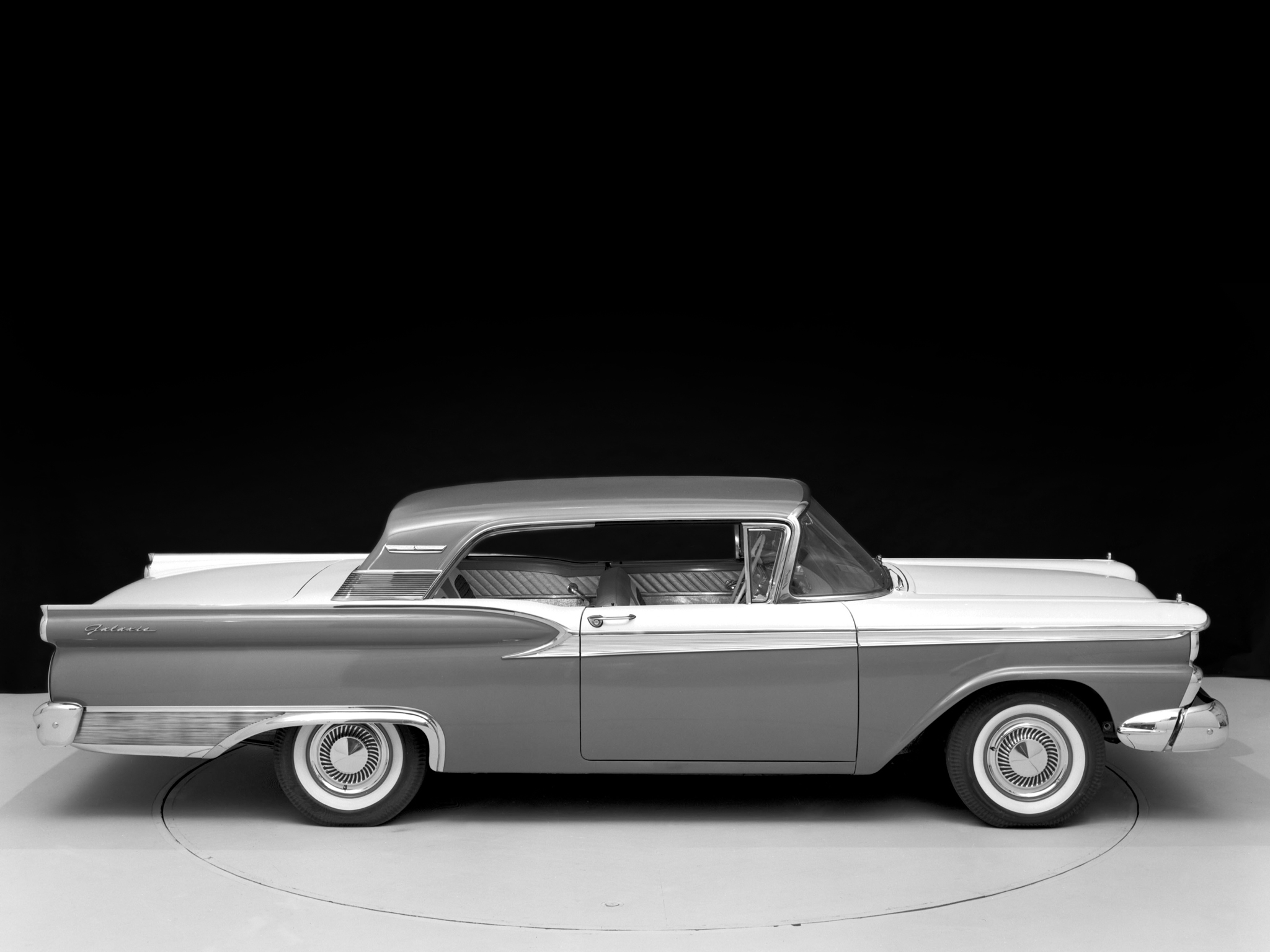 1959, Ford, Fairlane, 500, Galaxie, Club, Victoria, Retro Wallpaper