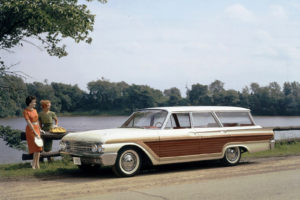 1961, Ford, Galaxie, Country, Squire, Stationwagon, Classic