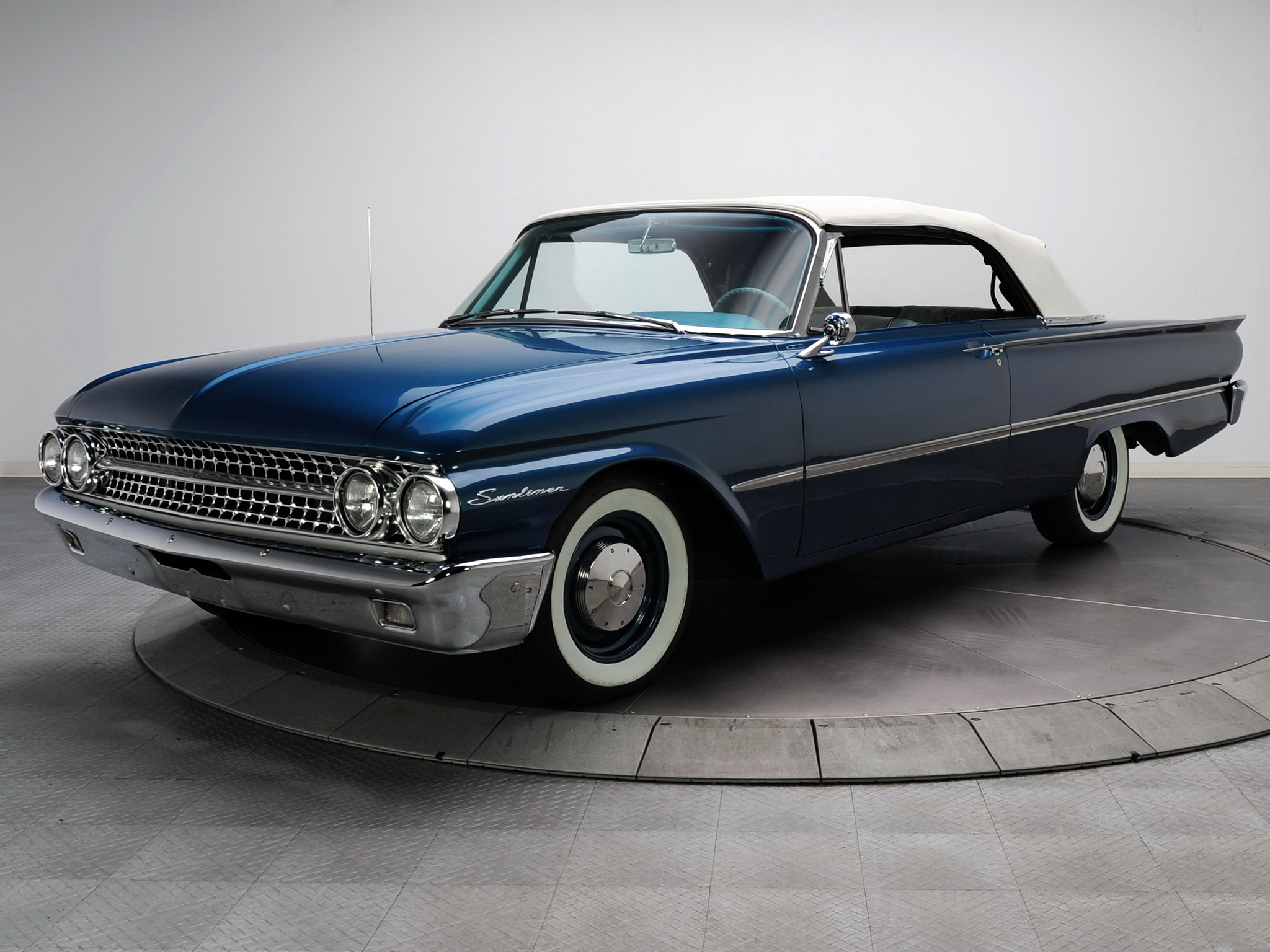 1961, Ford, Galaxie, Sunliner, 390, Classic, Convertible Wallpaper