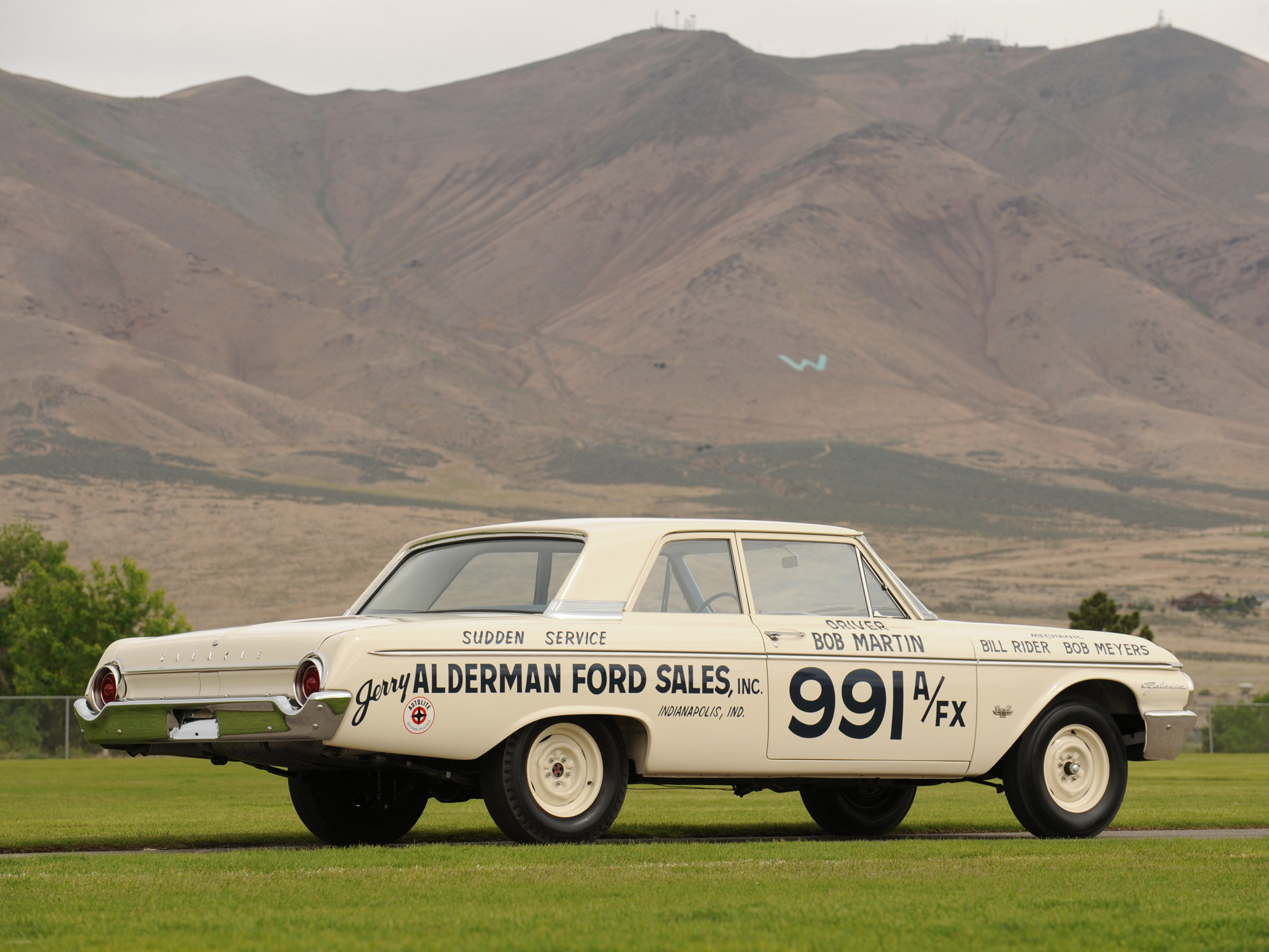 1962, Ford, Galaxie, 406, Lightweight, Muscle, Classic, Race, Racing Wallpaper