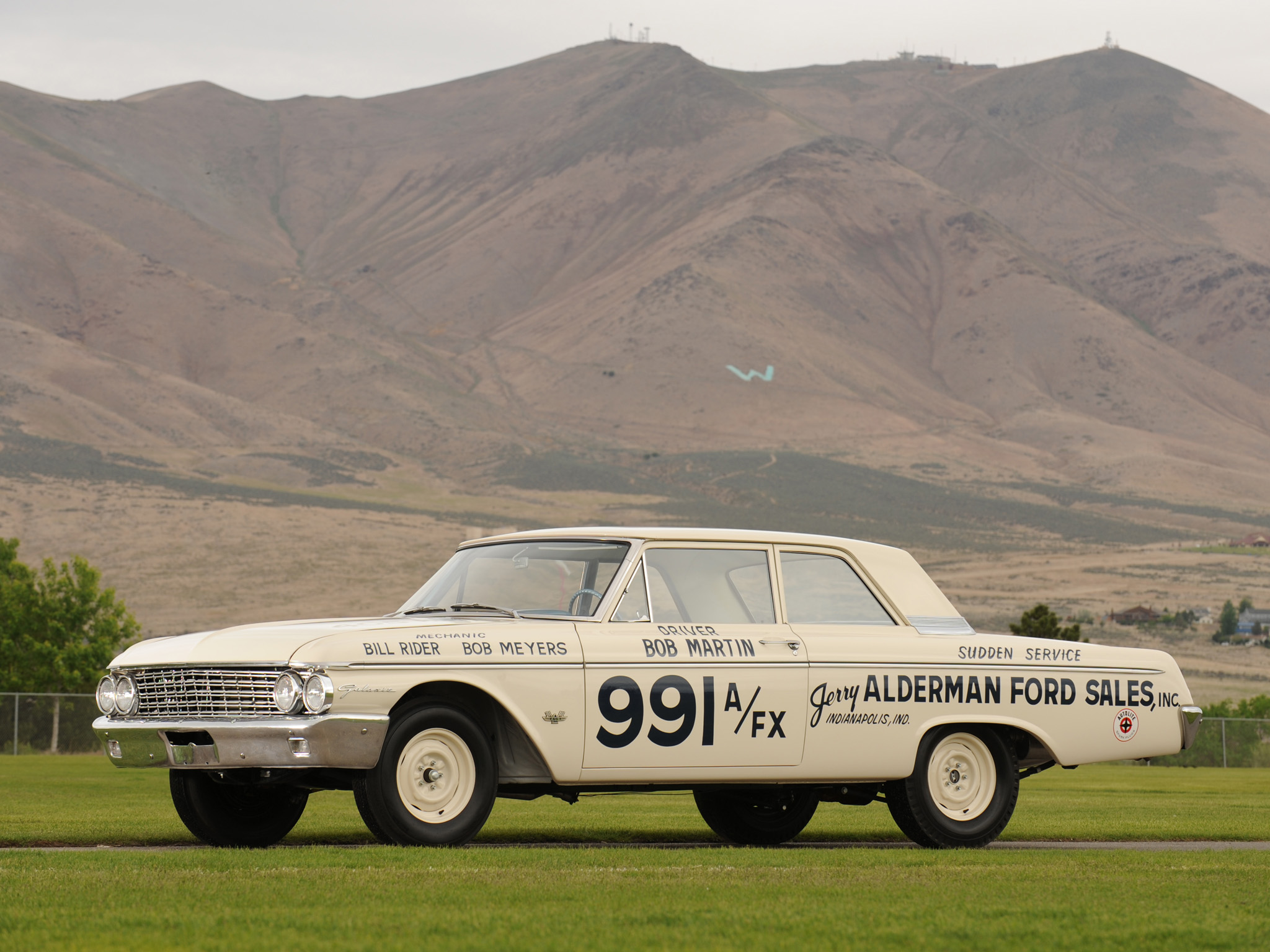 1962, Ford, Galaxie, 406, Lightweight, Muscle, Classic, Race, Racing Wallpaper