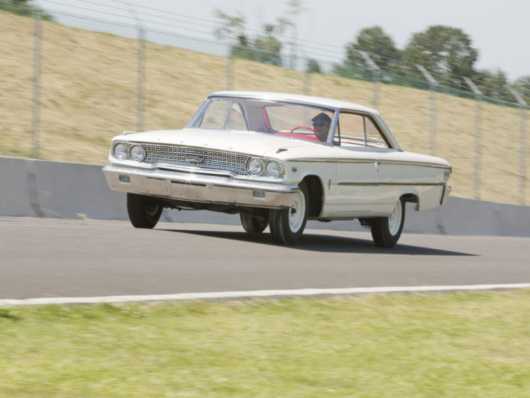 1963, Ford, Galaxie, 500, Factory, Lightweight, Drag, Racing, Race, Muscle, Classic HD Wallpaper Desktop Background