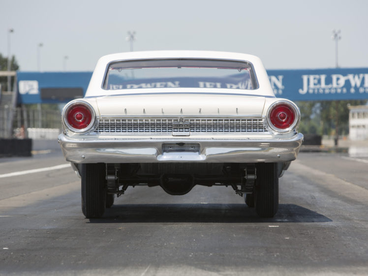 1963, Ford, Galaxie, 500, Factory, Lightweight, Drag, Racing, Race, Muscle, Classic HD Wallpaper Desktop Background