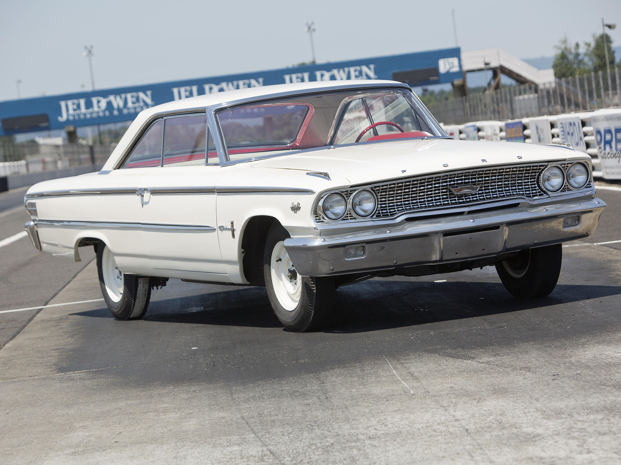 1963, Ford, Galaxie, 500, Factory, Lightweight, Drag, Racing, Race, Muscle, Classic Wallpaper