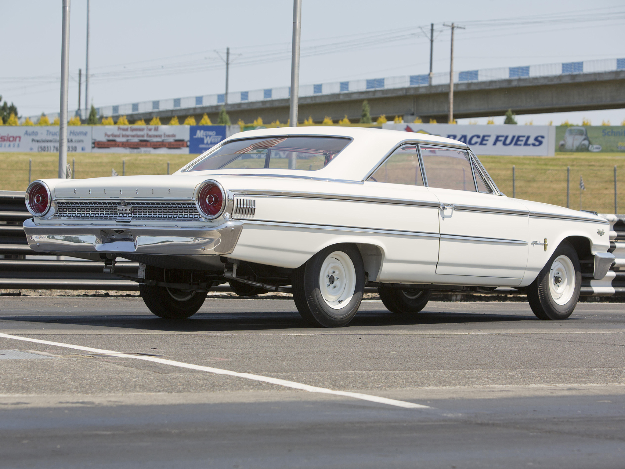 1963, Ford, Galaxie, 500, Factory, Lightweight, Drag, Racing, Race, Muscle, Classic Wallpaper