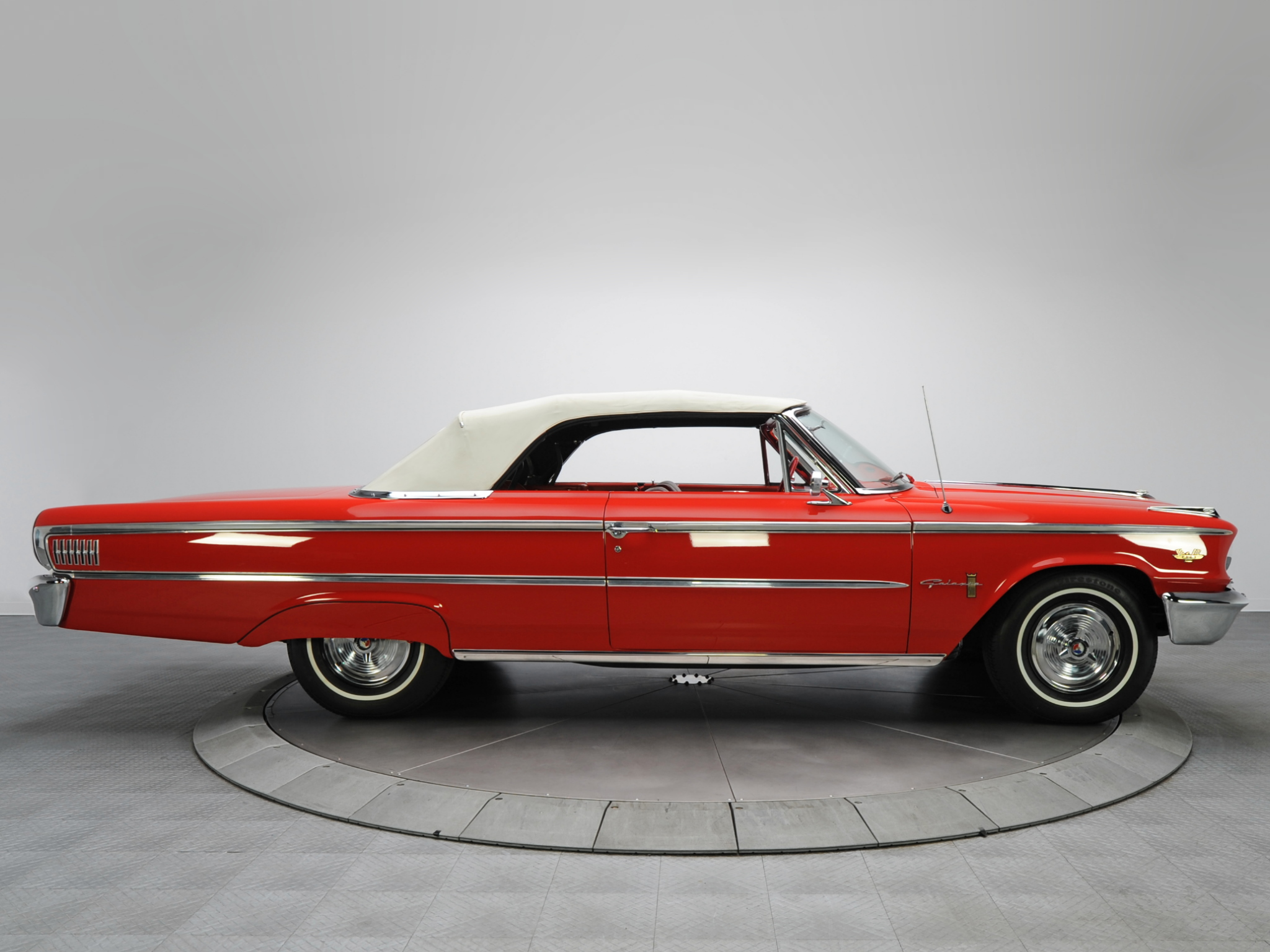 1963, Ford, Galaxie, 500, Sunliner, 6 5, Convertible, Classic Wallpaper