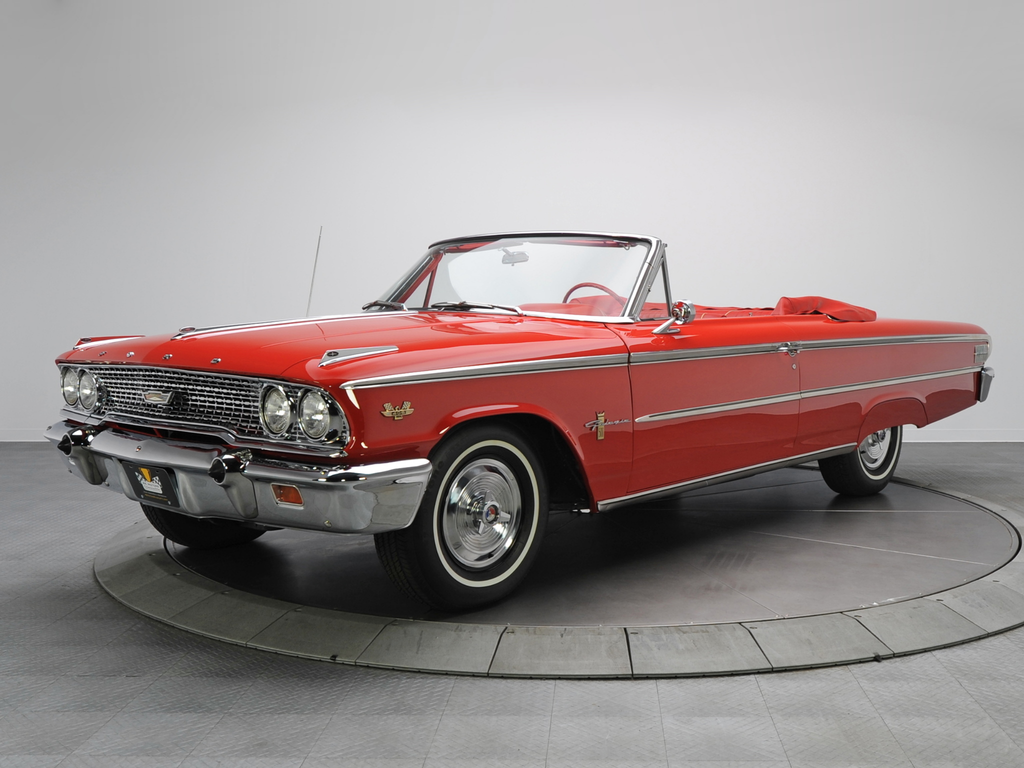 1963, Ford, Galaxie, 500, Sunliner, 6 5, Convertible, Classic Wallpaper