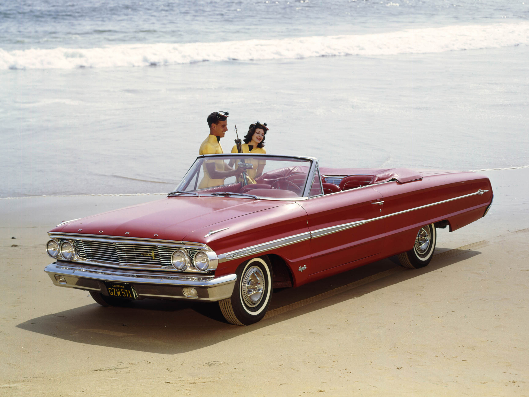 1964, Ford, Galaxie, 500, Convertible, Classic Wallpaper