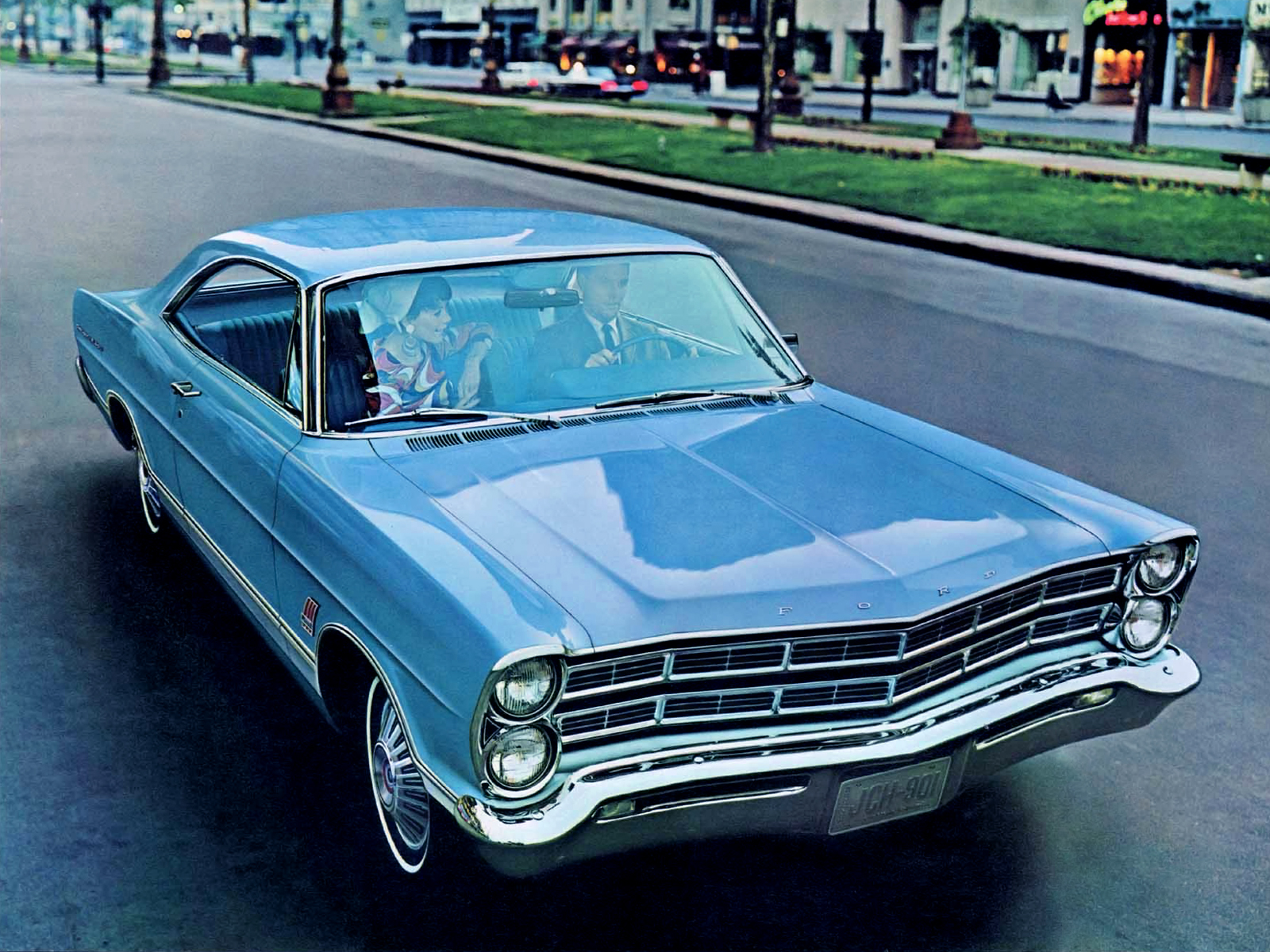 1967, Ford, Galaxie, 500, Hardtop, Coupe, Classic Wallpaper