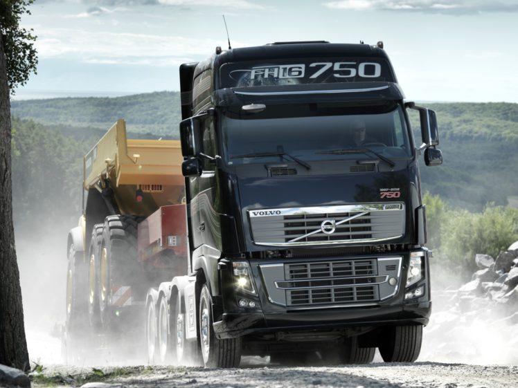 2011, Volvo, Fh16, 750, 8×4, Tractor, Semi, Rig HD Wallpaper Desktop Background
