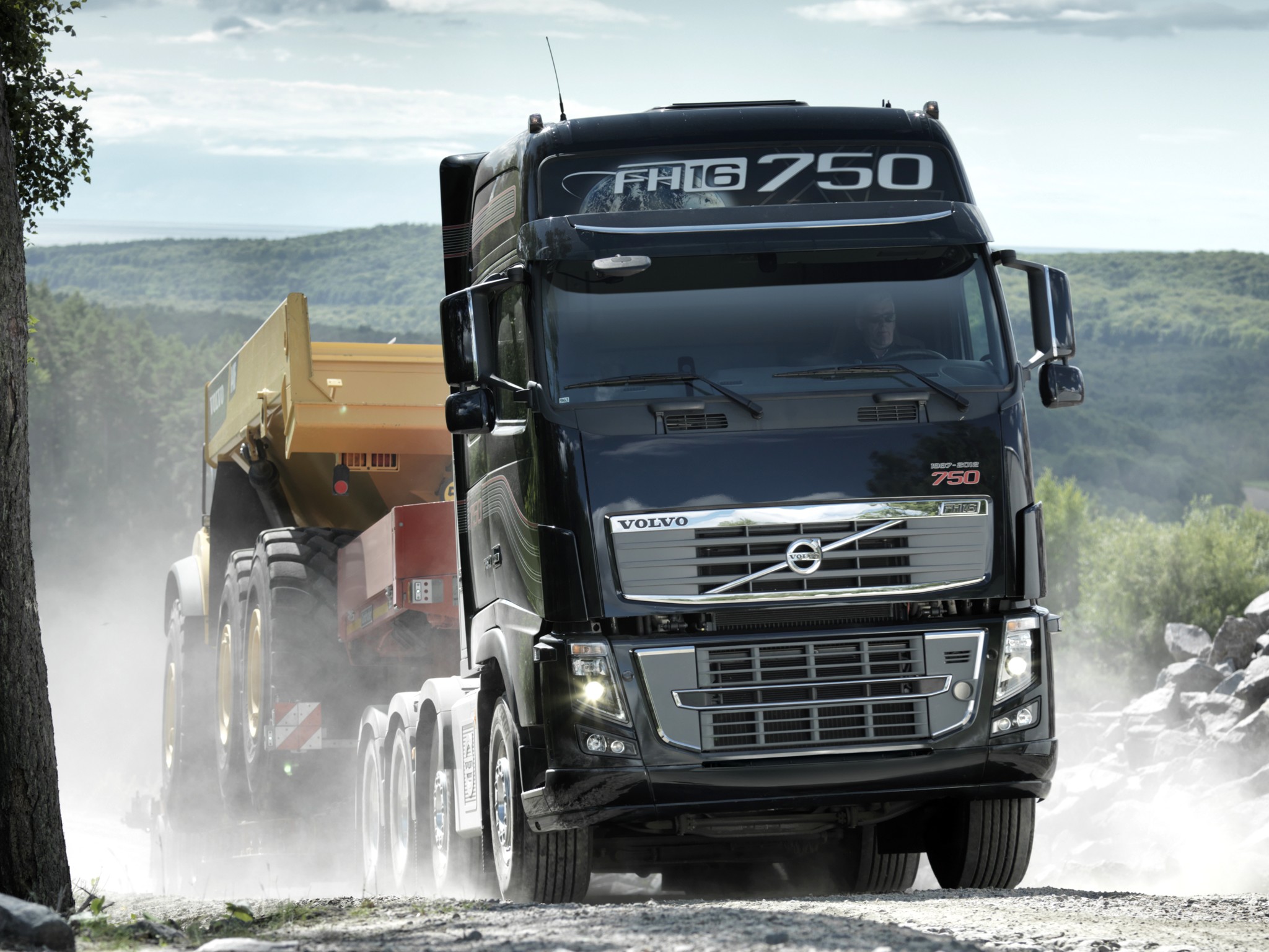 2011, Volvo, Fh16, 750, 8x4, Tractor, Semi, Rig Wallpaper