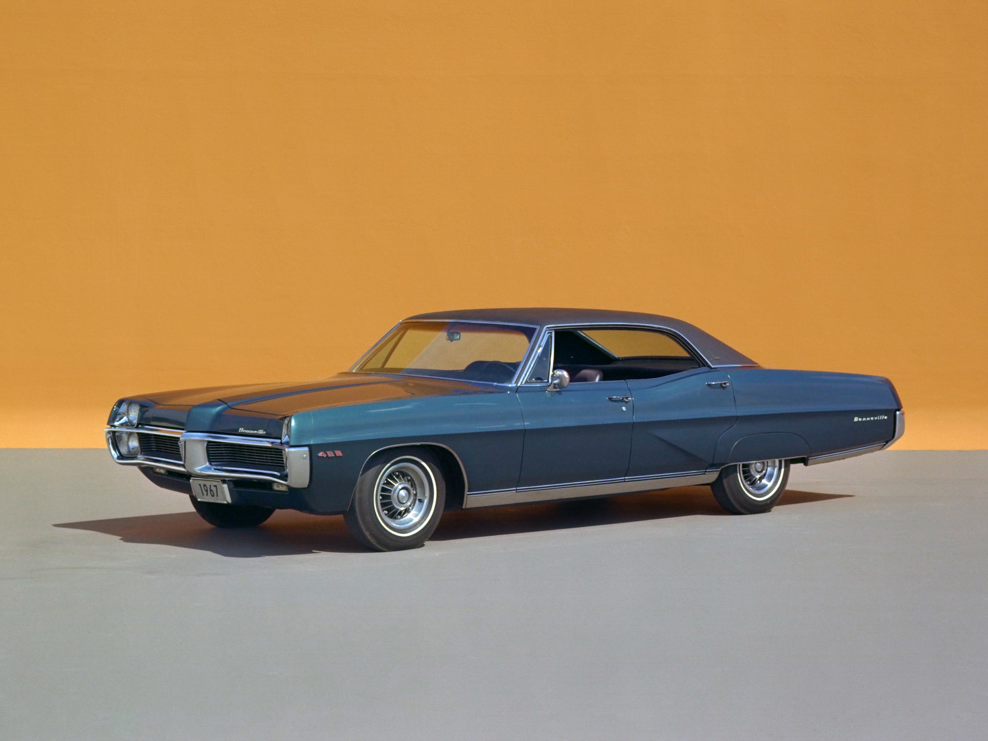 1967, Pontiac, Bonneville, Brougham, Hardtop, Sedan, 26239, Classic Wallpaper