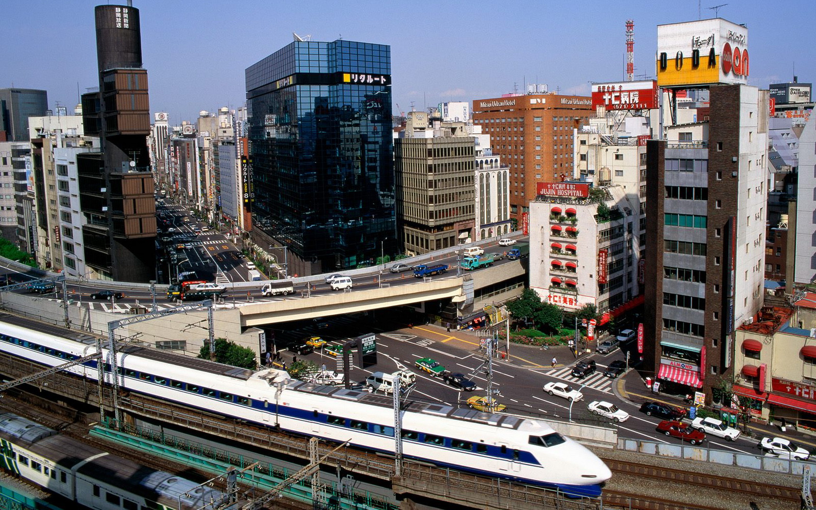 japan, Town, Train Wallpaper