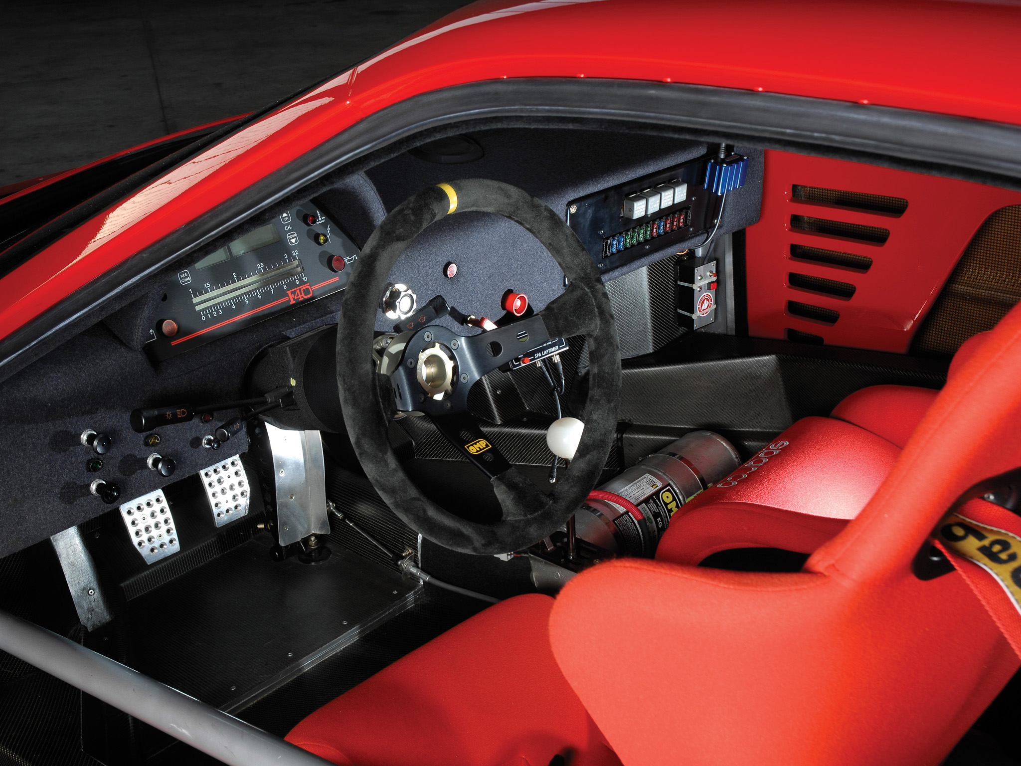 1988, Ferrari, F40, Classic, Supercar, Race, Racing, Interior Wallpaper