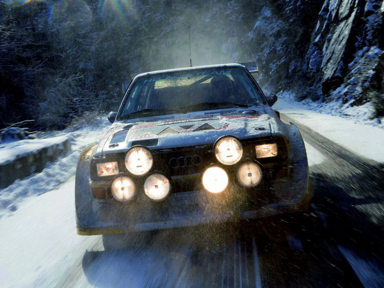1985, Audi, Sport, Quattro, S 1, Group b, Rally, Race, Racing, Winter, Snow HD Wallpaper Desktop Background