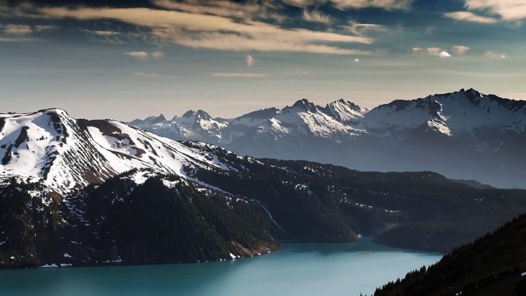mountains, Landscapes, Nature, Snow, Lakes HD Wallpaper Desktop Background