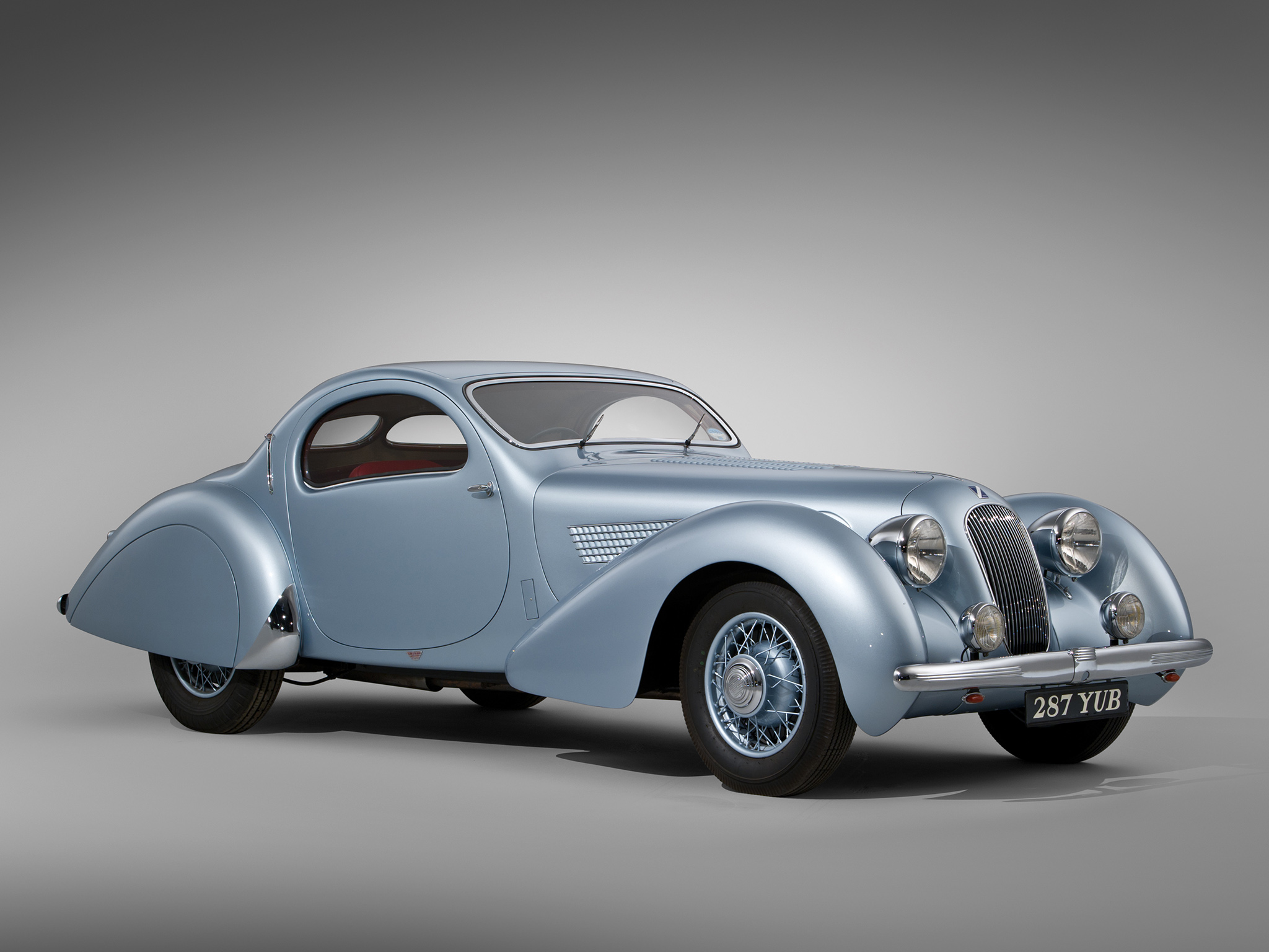 1938, Talbot, Lago, T23, Teardrop, Coupe, Figoni, Falaschi, Retro Wallpaper