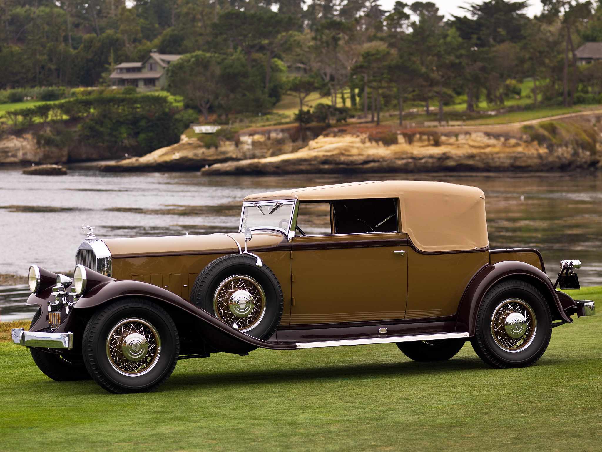 1931, Pierce, Arrow, Model 41, Convertible, Victoria, Lebaron, Retro Wallpaper