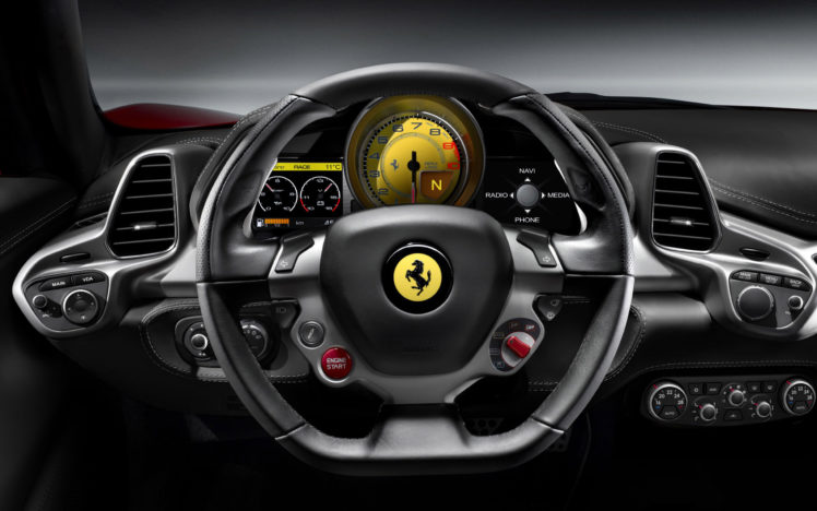 ferrari, 458, Italia, Steering, Wheel HD Wallpaper Desktop Background