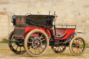 1901, Stirling, 5 hp, Dos a dos, Light, Dog, Cart, Retro