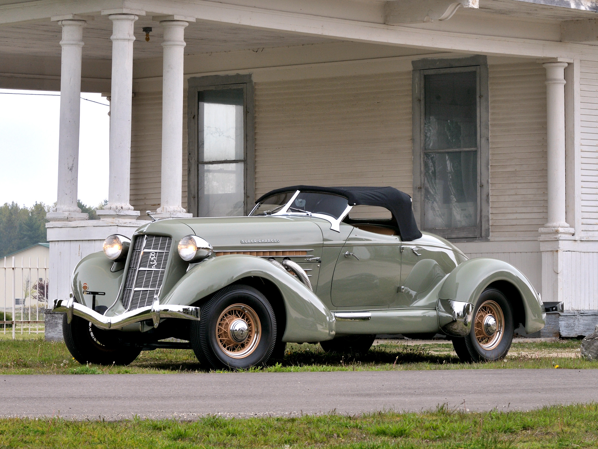 1936, Auburn, 852, S c, Speedster, Retro Wallpaper