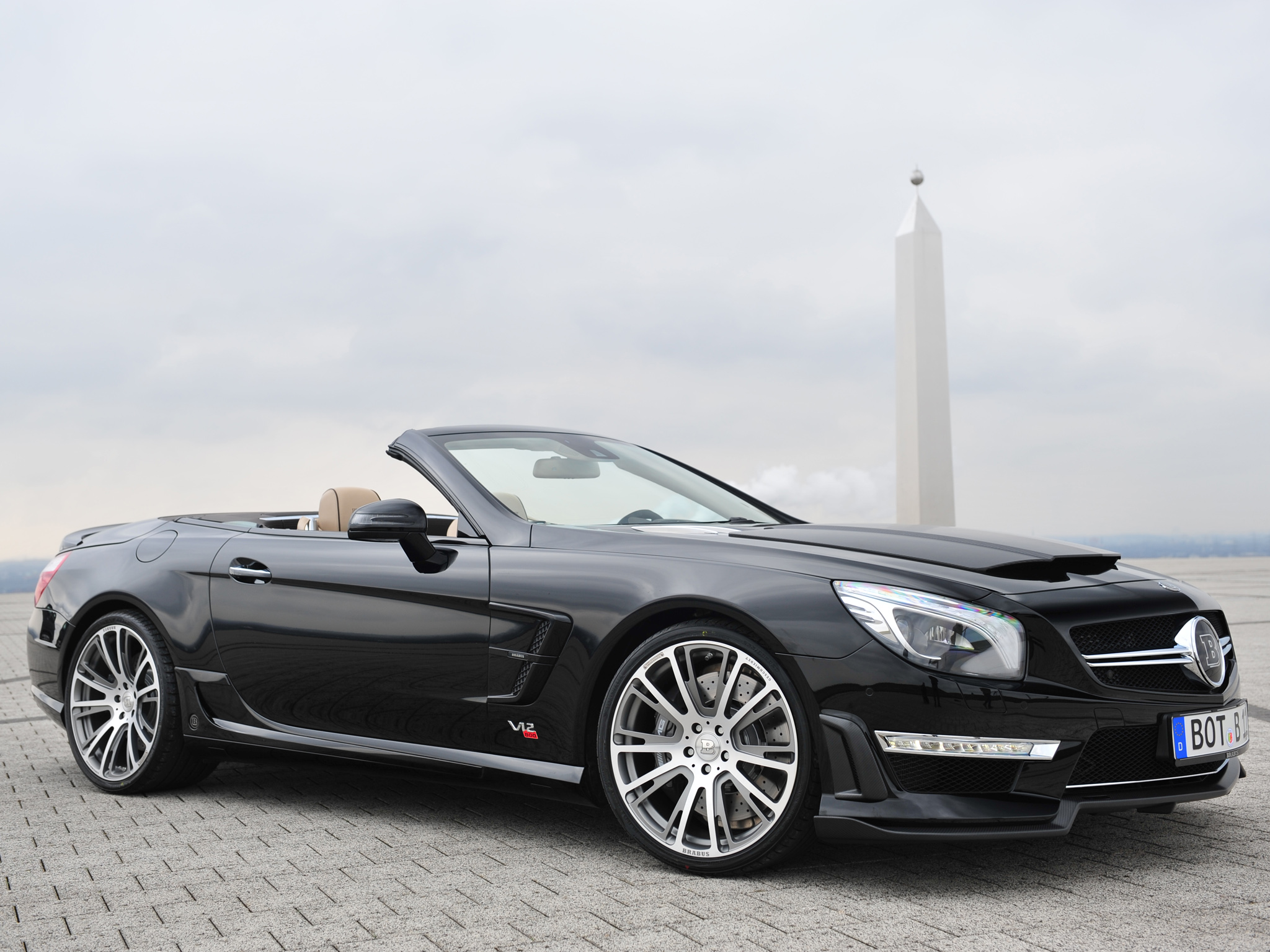 2013, Brabus, 800, Mercedes, Benz, Roadster, R231 Wallpaper