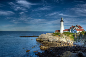 sea, Lighthouse, Hdr, Cape, Elizabeth