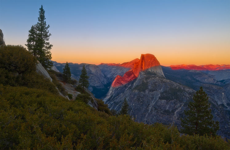 yosemite, Usa, Mountains, Landscape, Sunset HD Wallpaper Desktop Background