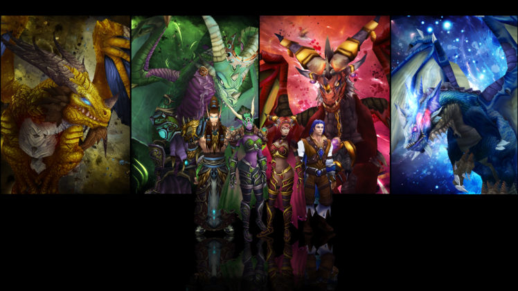 world, Of, Warcraft,  , Wow,  , Dragon, Horns, Games, Fantasy HD Wallpaper Desktop Background