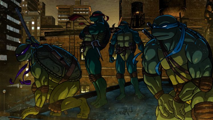 teenage, Mutant, Ninja, Turtles, Warrior, Cartoon HD Wallpaper Desktop Background