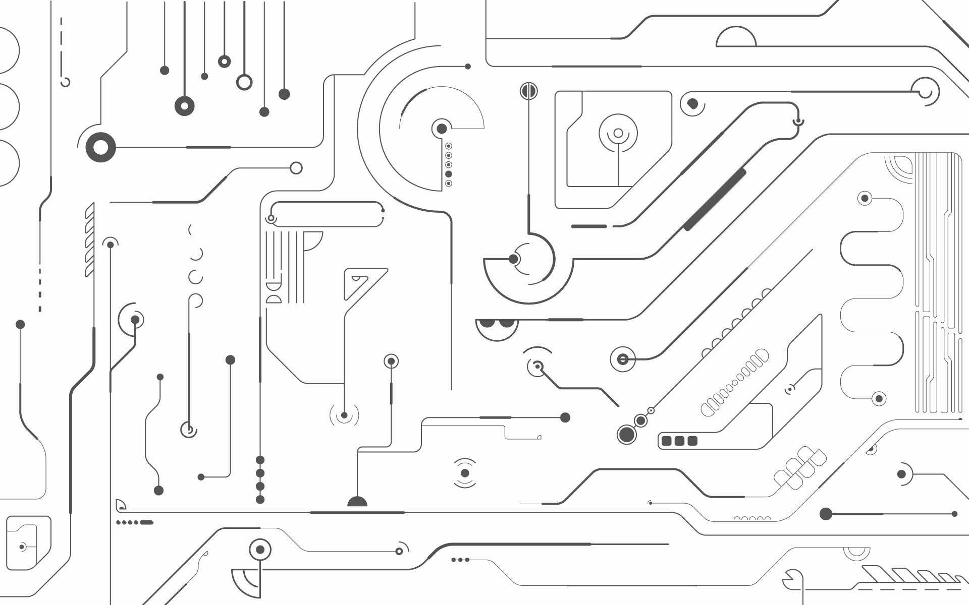 minimalistic, Technology, Circuits Wallpaper