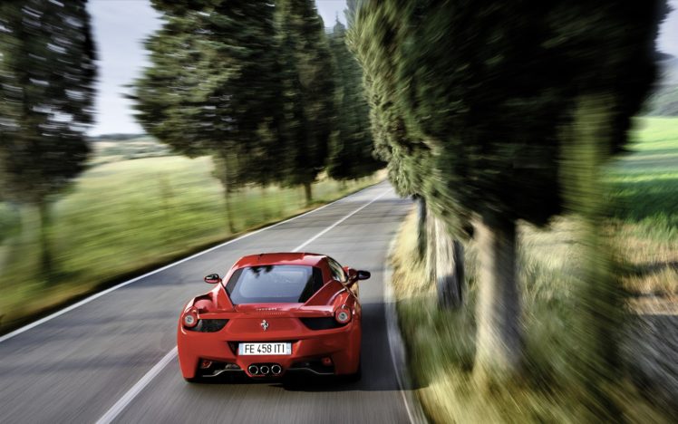 cars, Ferrari, Roads, Vehicles, Ferrari, 458, Italia HD Wallpaper Desktop Background