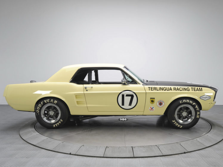 1967, Ford, Mustang, Coupe, Race, Car, 65b, Racing, Muscle, Classic HD Wallpaper Desktop Background