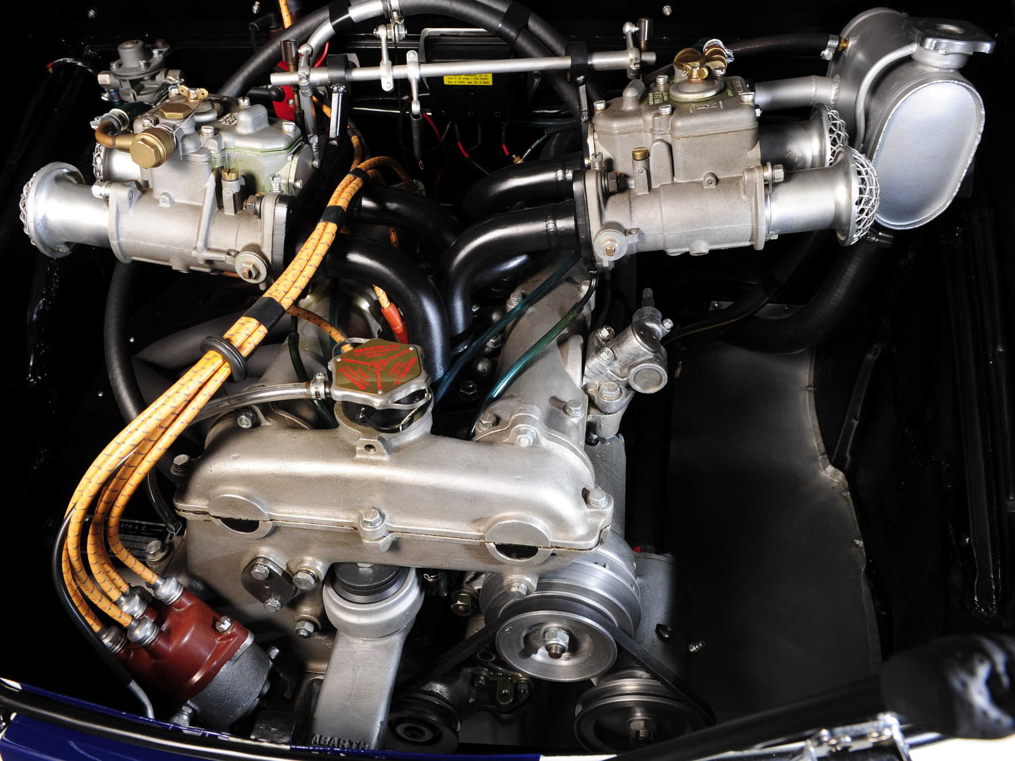 1961, Fiat, Abarth, 1000, Gt, Bialbero, Race, Racing, Rally, Classic, Engine Wallpaper