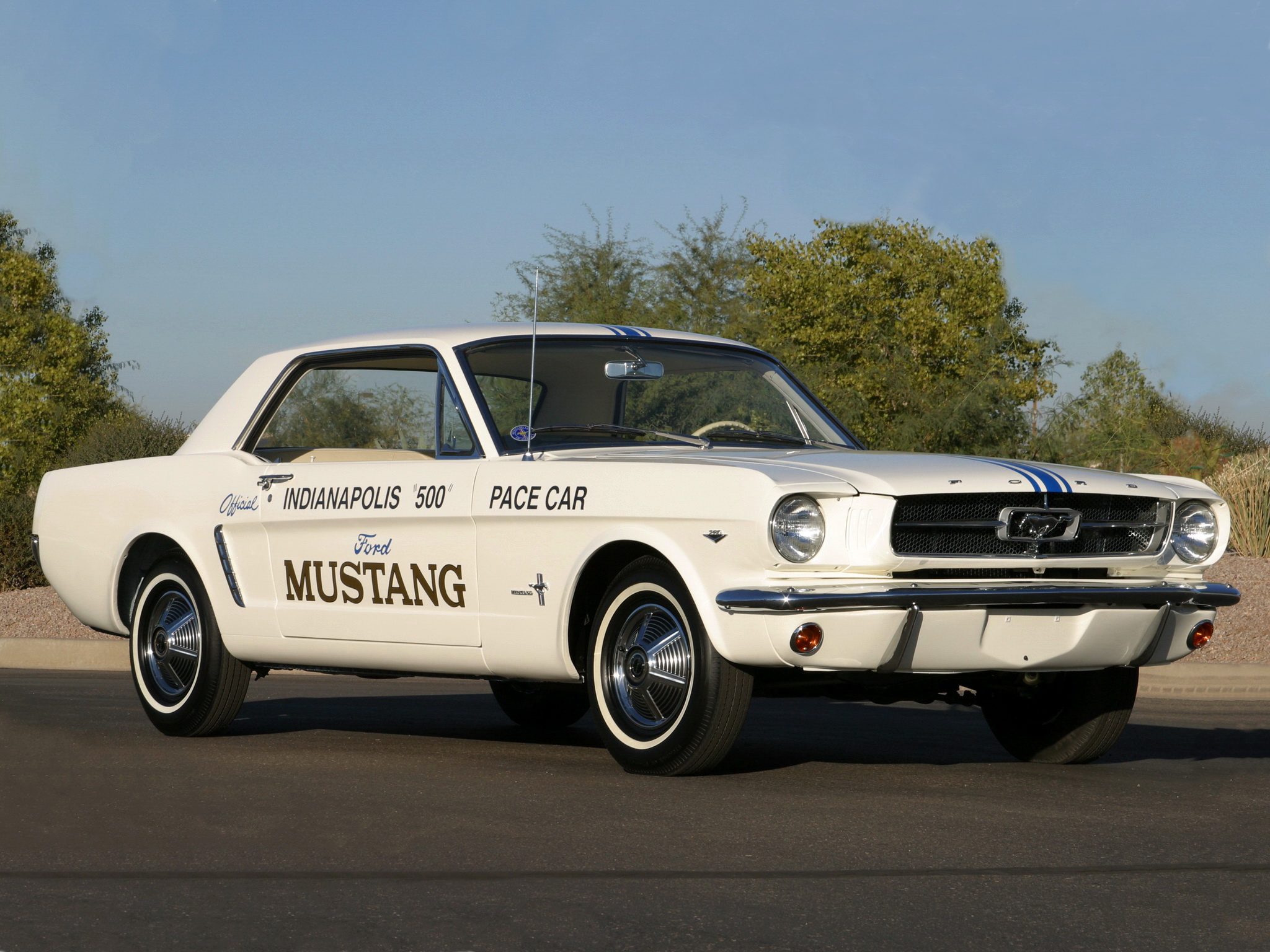 1964, Ford, Mustang, Coupe, Indy, 500, Pace, Car, Muscle, Classic, Race, Racing Wallpaper