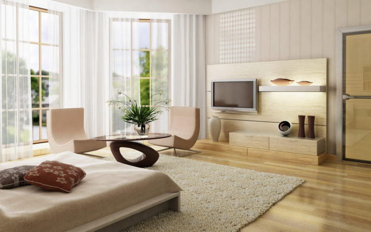 bedroom, Bed, Architecture, Interior, Design HD Wallpaper Desktop Background