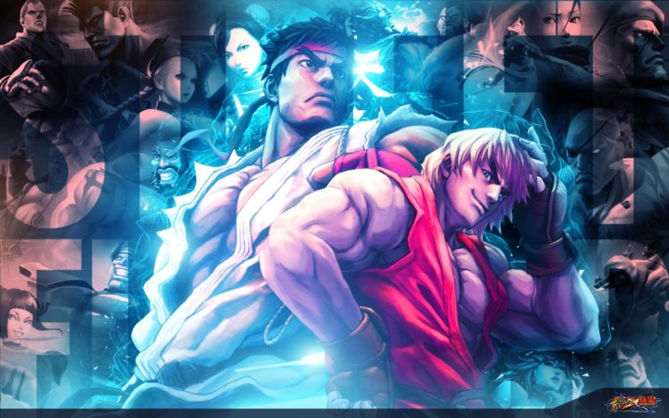video, Games, Street, Fighter, Ryu, Artwork, Ken, Versus, Fighting, Street, Fighter, X, Tekken HD Wallpaper Desktop Background