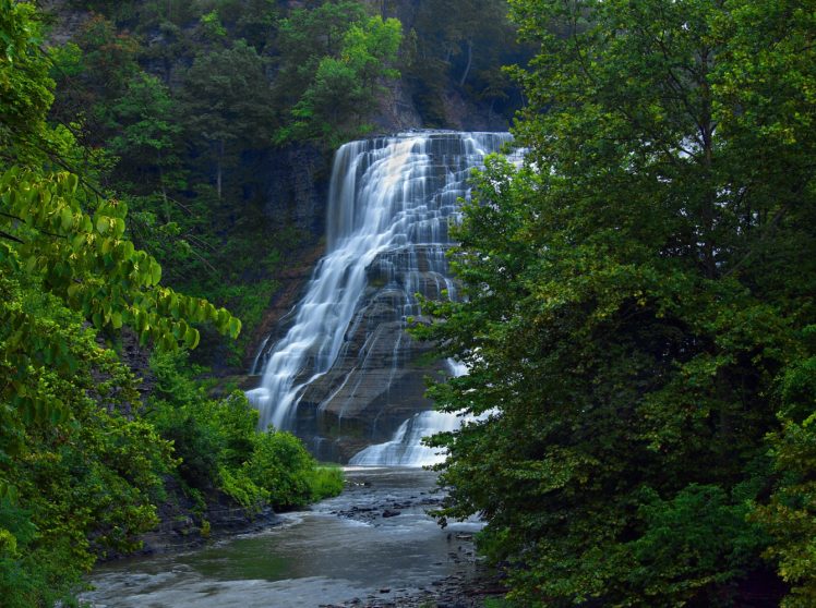waterfall, Cascade, Nature HD Wallpaper Desktop Background