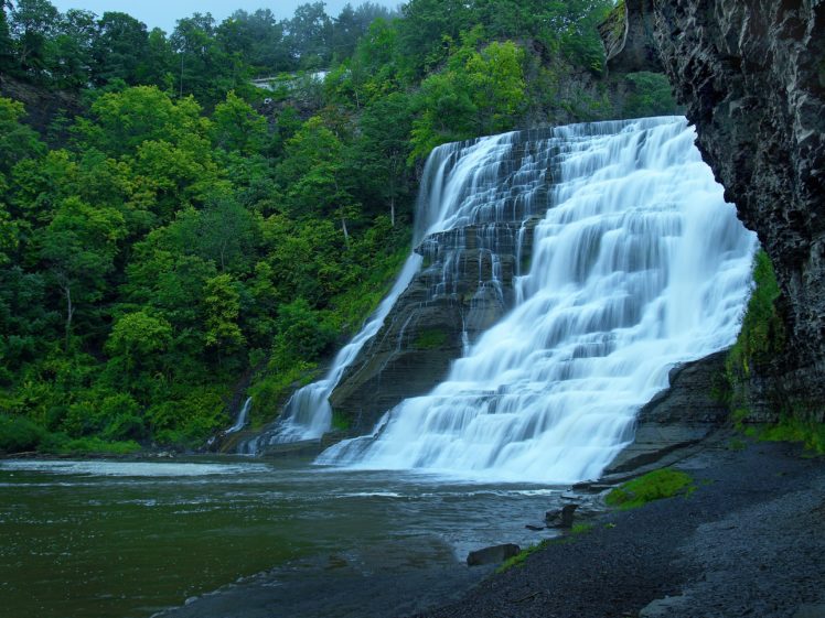 waterfall, Cascade, Nature HD Wallpaper Desktop Background