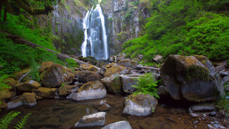 waterfall, Rocks, Stones, Nature HD Wallpaper Desktop Background