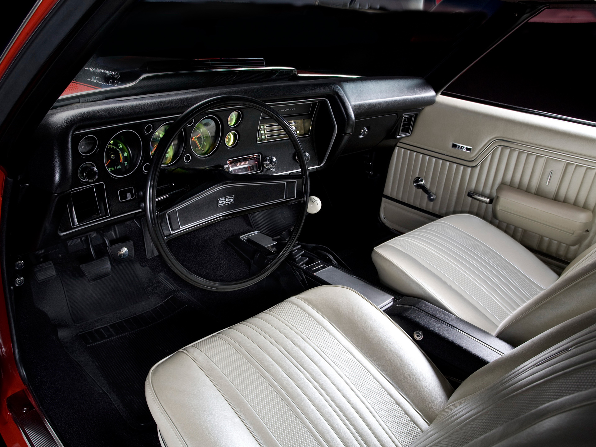 1970, Chevrolet, Chevelle, Ss, 454, Ls6, Hardtop, Coupe, Muscle, Classic, S s, Interior Wallpaper
