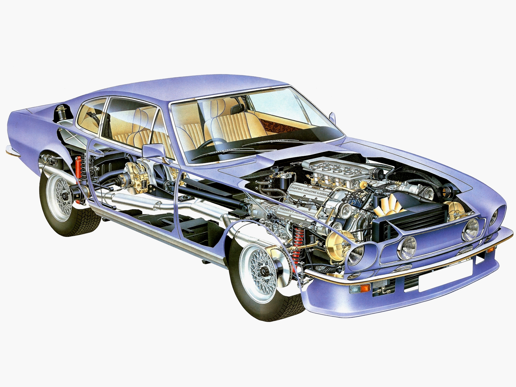 1977, Aston, Martin, V8, Vantage, Uk spec, Muscle, Supercar, V 8, Interior, Engine Wallpaper