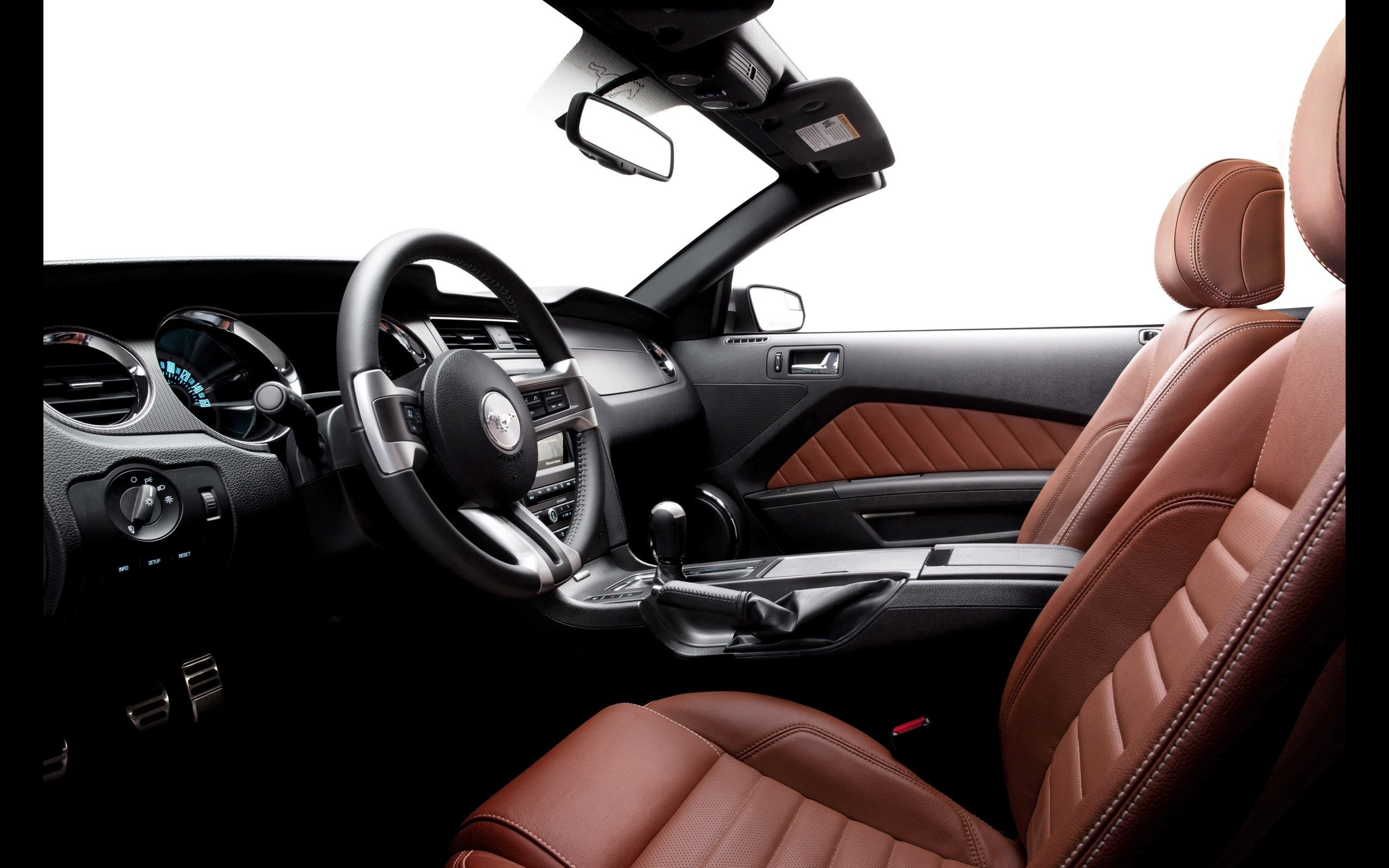 2014, Ford, Mustang, Muscle, Interior Wallpaper