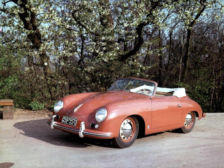1952, Porsche, 356, 1500, Cabriolet, Retro HD Wallpaper Desktop Background