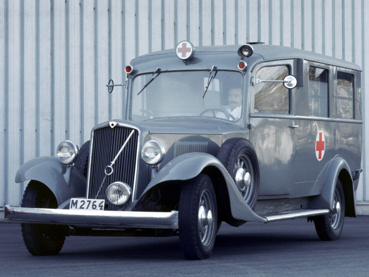 1934, Volvo, Pv650, Ambulance, Emergency, Police, Firetruck, Retro HD Wallpaper Desktop Background